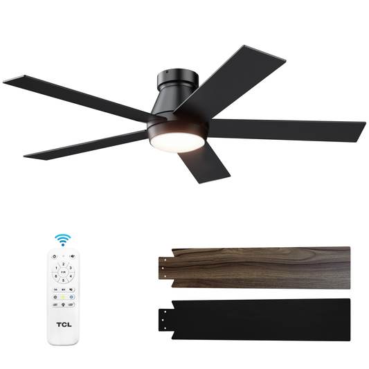 TCL 42/52 in. Low-Profile Ceiling Fan with Light