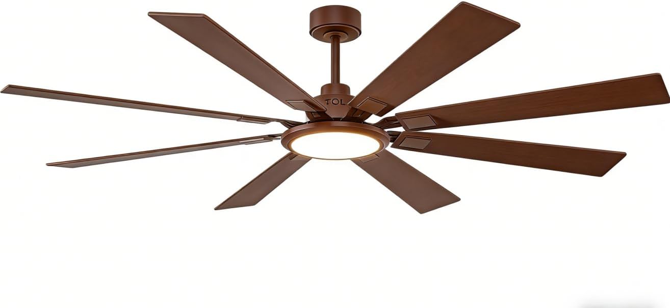 TCL 62/72 in. Large Ceiling Fan with Light